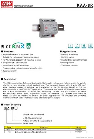 Meanwell KAA-8R-10 KNX Atuador universal