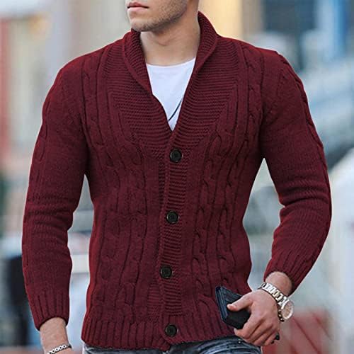 Dudubaby Sweaters de outono para homens outono e inverno moda larga cardigã