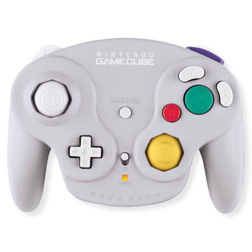 Controlador sem fio GameCube Wavebird - cinza