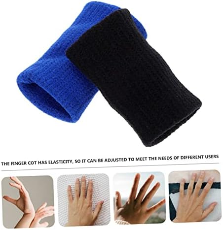 Escegado 10 PCs de nylon bandagens elásticas e elásticas bandagens de dedos para esportes de nylon fingerstall tampa mangas