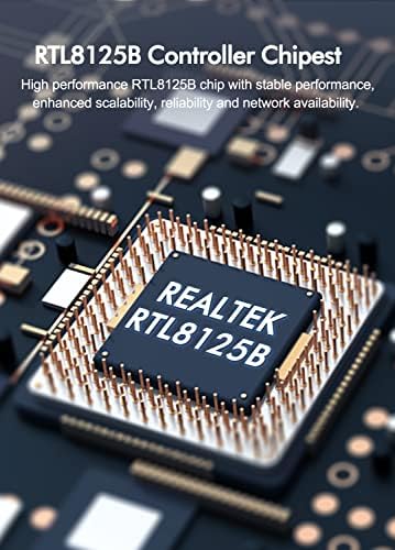 Card de rede PCIE de 2,5 GB, Nicgiga 2,5 Gigabit Ethernet Adaptador de interface ， Witch Realtek RTL8125B, Wake on