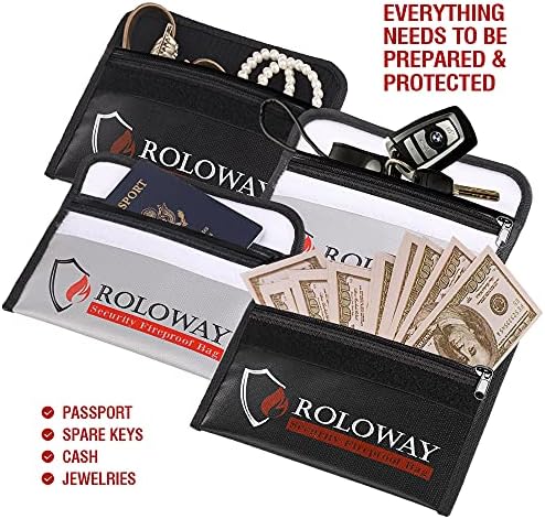Roloway Fireproof Document Bags