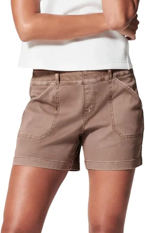 Shorts atléticos para mulheres Stretch swill moda calças curtas versáteis com bolso de tamanho grande shorts de treino casual