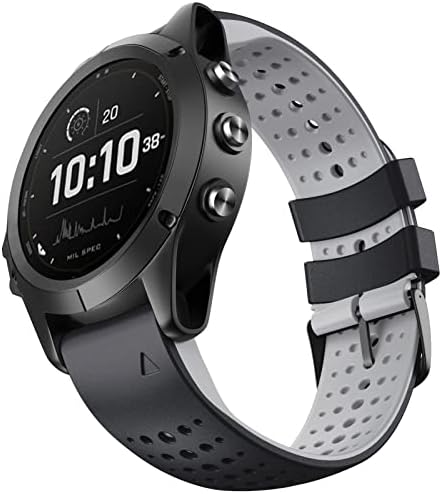 KAVJU 26 mm de pulseira de silicone para Garmin Fenix ​​6 6xPro 5x 5 mais/precursor 935 gps mk1 d2 liberação rápida easyfit