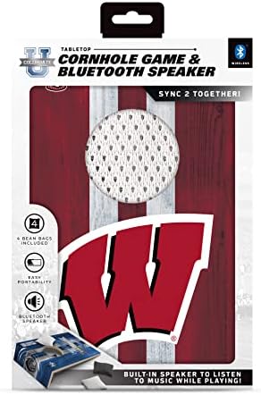 Soar NCAA Tabletop Cornhole Game e Bluetooth Speaker