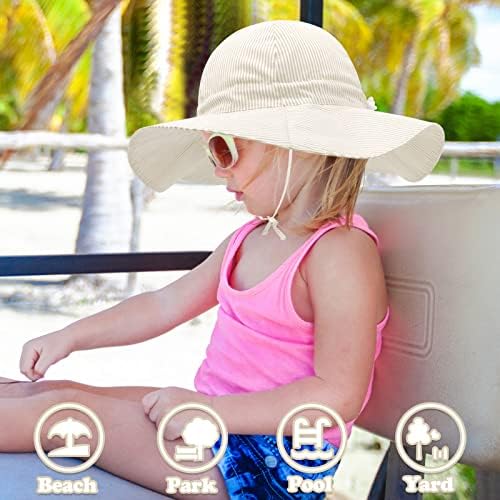 Chapéu infantil de sol bebê chapéu de sol do sol para meninos Chapéus de menino de menino largo Baby Baby Beach Hat UPF 50+