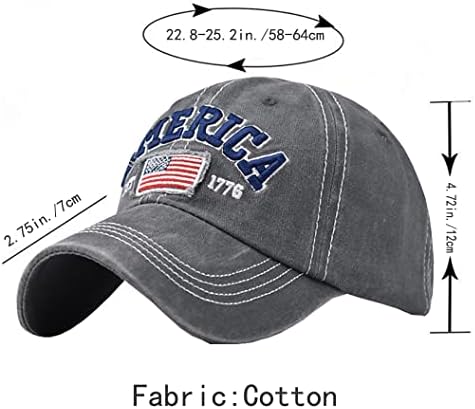 Capinho de beisebol ajustável Casual Hat America Cap Hat Hat Hat Hat Bordado Chapéu Bordado