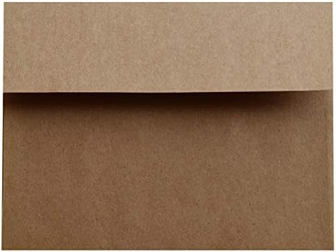 Kraft Grocery Bag Brown 25 78lb A7 Envelopes para 5 x 7 Convites de cartões de felicitações Casamentos anúncios