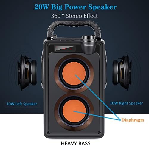 JHWSX PORTABLE 20W Bluetooth Alto