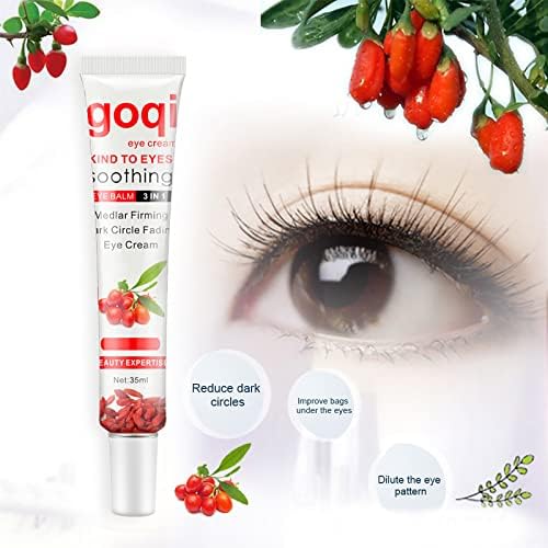 Goji Berry Eye para remover sacos de olhos e olheiros escuros para desaparecer os pés de Crow e o olho hidratante para as círculos