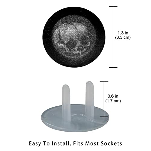 24 Pacote de proteção à prova de crianças Caps de segurança elétrica de protetor de bebê Capas de plugue de tomada de crânio