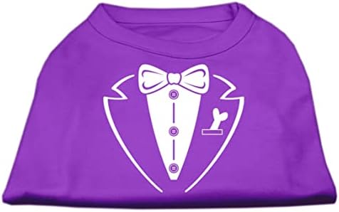 Mirage Pet Products Tuxedo Camisa impressa para animais de estimação, médio, roxo