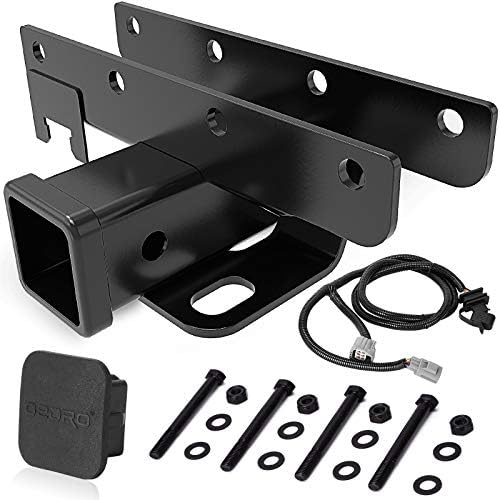 Oedro 2 traseiro reboque traseiro Kit de receptor, compatível com o Jeep Wrangler de 2007-2018 JK 4 Door & 2 Door Unlimited, Tow