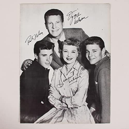 Ricky Nelson assinou foto com família as aventuras de Ozzie e Harriet - Coa JSA