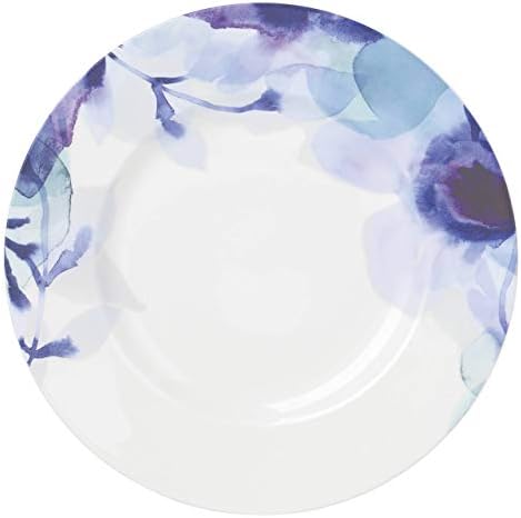 Lenox Indigo Indigo Aquarela Floral Accent Plate, 0,95 lb, azul