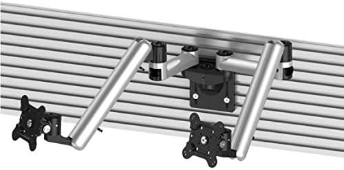 Cotytech Dual Vesa Mount for Slatwall com movimento completo e liberação rápida