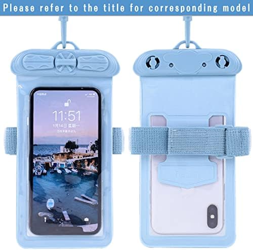 Capa de telefone Vaxson, compatível com Xiaomi Civi 2 Bolsa à prova d'água Bolsa seca [não filme de protetor de tela] Blue