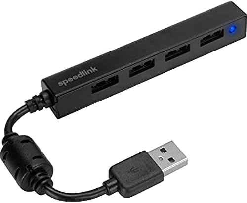 Speedlink Int-SL-140000-BK 4 portas Slim Slim USB Hub-Black