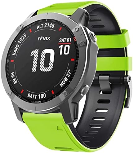 Fehauk 26mm 22mm Silicone Redunda de pulseira rápida para Garmin Fenix ​​7 7x 6x 6x Pro 5x 3 3HR EasyFit WatchBand para Garmin