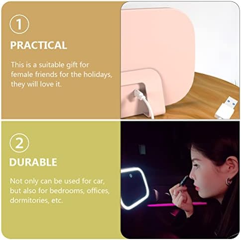 Wakauto Car Sun Shade Car Sun Shade Car Sun Shade Car Visor Vanity Mirror Led Light Car Maghup espelho Sun-Shading Mirror Mirror