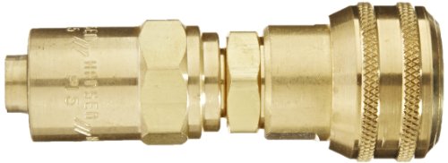 Eaton Hansen 4sp15 Brass Interchange Pin Lock Litting pneumático, soquete, ID da mangueira de 1/2 , mangueira de 7/8 OD, 3/8