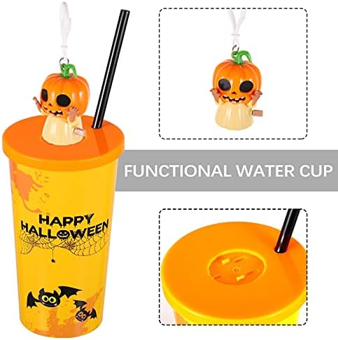 Nuobesty 1pc Funcional da garrafa de água de halloween garrafa de água com copo de água de halloween Humor, copo de café decoração