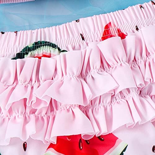 MENINAS BIKINI Terreias de banho verão Bowknot Watermelon Buzles impressos de duas peças de traje de banho para meninas