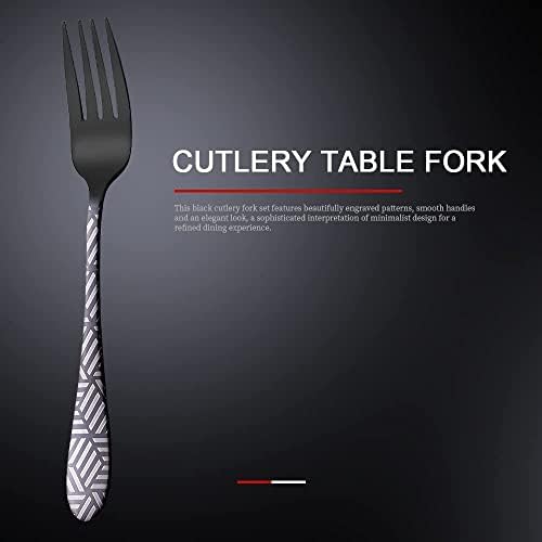 4Pieces Dinner Fork para a aço inoxidável Garfos de talheres garfo de 8 polegadas Mirror Polished Forks for Salads Pasta