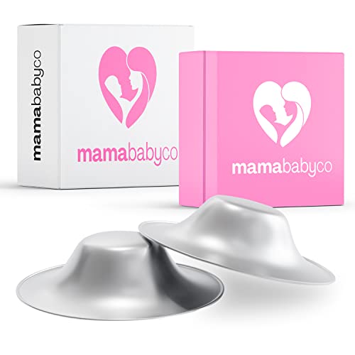 Mamababyco 999 Cups de enfermagem de prata - os escudos originais do mamilo para o recém -nascido de enfermagem