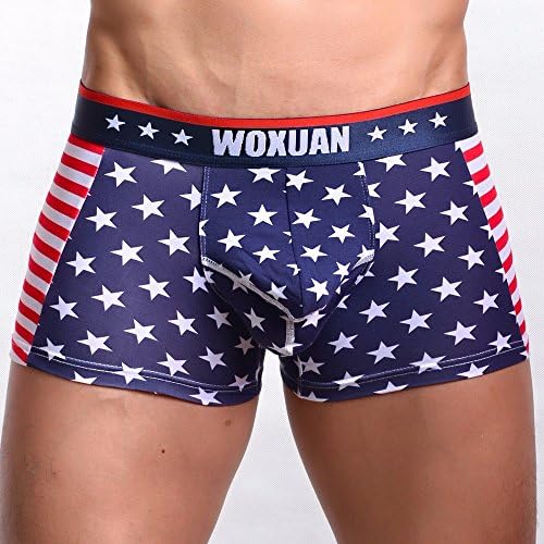 Mens boxers Bandeira dos cuecas masculinos cuecas cuecas bulge shorts sexy boxer bolsa bolsa listrada cueca não