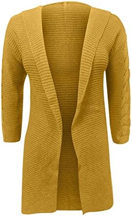 JJHAEVDY FEMNIA LONG CARDIGAN COATS CABO CABO CASUAL CASual Open Front Manga Longa Sweter Loose