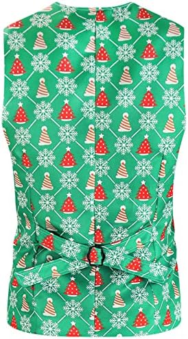 Menção Moda Moda Casual Terno Impresso Jaqueta de Natal Cole