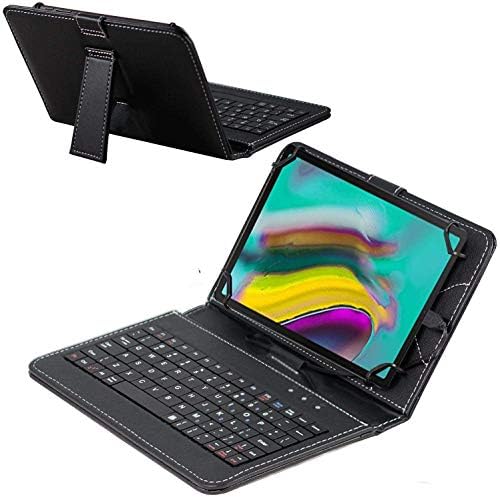 Caixa de teclado preto da Navitech compatível com o tablet Hyjoy 9