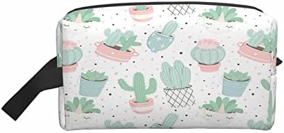 Mxocom Cacti Cacti Saco de maquiagem Pequeno para cactos de bolsa e suculentas na bolsa de maquiagem de maquiagem de maquiagem portátil