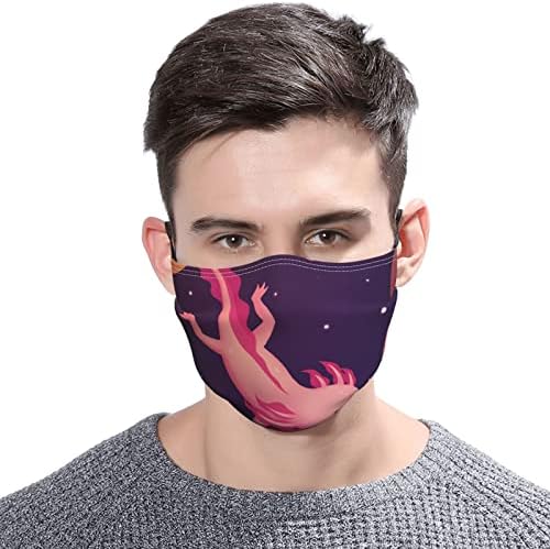Máscaras faciais ajustáveis ​​com 2 filtros ajustáveis, máscaras de face de tampa da boca axolotl fofas