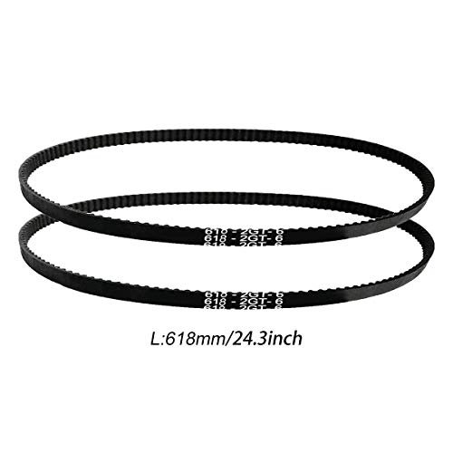 BCZAMD ENERS 3 2GT 3D CINTEIRA DE PRIMANTE FECHADO 618mm/ 24,3 polegadas para a Polia de tempo Dual Zis Z Dual Z Tension