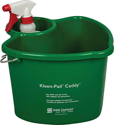 SAN JAMAR KP500 KLEEN-PAIL CLEIMENTO CADDY SISTEMA, verde