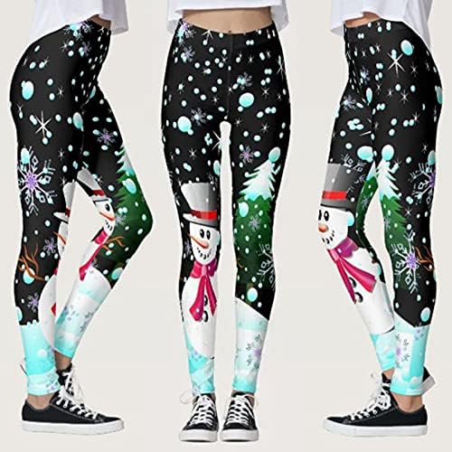 Calça de ioga para mulheres com bolsos de neve de neve feminino feminino Interestprint ioga calças curtas com bolsos para