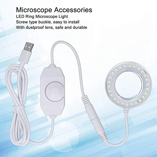 Microscópio LED LED LENS PEROBRA PLUS LIVRE LUZ LUZ SPIRALLE FUNFLE BLIGHLEND LAMP COM REGULADOR