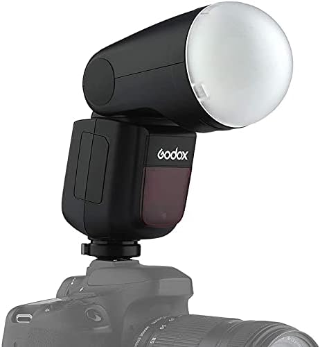 Flash da câmera da cabeça redonda de Godox V1-S para a Sony, 2,4g 1/8000 HSS TTL Flash Speedlite, 480 fotos completas,