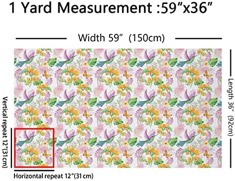 Tecido de pássaro aquarela no quintal TIY TYE BORTURAÇÃO FLORES DE FLORES DE FLORES DO LOBRADORES Para adolescentes adultos