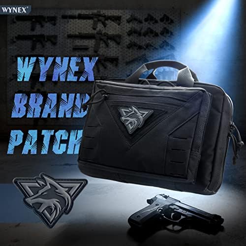 Wynex Moral Patch de lobo, loop de pvc de patch tático e adesivos de gancho Apliques moral 3D para mochilas Caps Vest