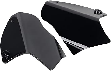 Shmtool Black Abs Air Defletor Defletor Refletor Escudos de sela Compatível com 2000-2017 Modelos de Harley Softail