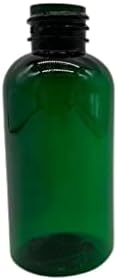 Fazendas naturais 2 oz garrafas verdes de Boston - 6 embalagens brancas lisas lisas tampas de disco