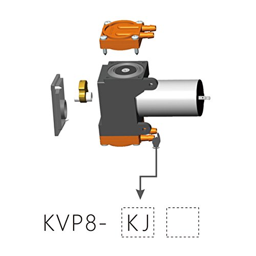 Kamoer KVP8 Mini bomba de vácuo Motor de pincel 24V Bomba de diafragma de alto fluxo 480L/H Pressão negativa -0,06mpa