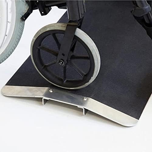 Wynwj Portable Wheelchair Rame, rampa de meio -fio de liga de alumínio, carga para 300 kg, rampa de limite para as