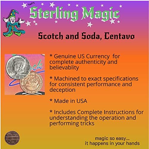 Ted Sterling Magic Factory Cut Bicycle Svengali Deck e Genuine Us Scotch e Soda Centavo Coin Card Card Set