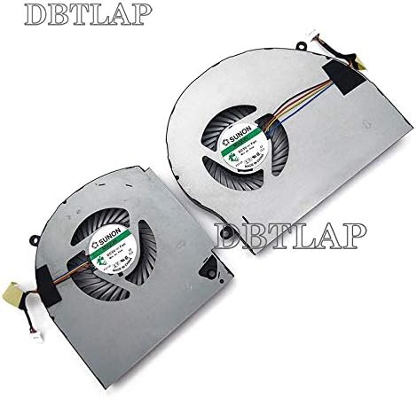 Fan DBTLAP Compatível para Dell para Alienware 17 R4 R5 ALW17C CPU + GPU FAN MG75090V1-C060-S9A MG75090V1-C070-S9A