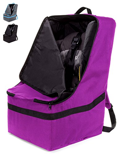 Bolsa de viagem para assento de carro Zohzo - mochila acolchoada ajustável para assentos de carro - Tote de viagem ao assento de