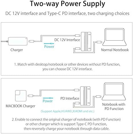 WSSBK USB C Hub com suporte de suporte ajustável tipo C para USB3.0 RJ45 PD Dock Dock HDMI Compatível Splitter para acessórios